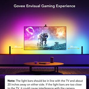 Govee LED Strip Lights & Light Bars with Camera, Smart Wi-Fi RGBIC DreamView T1 Pro LED Lights for TV (55-65 inches), Video & Music Sync TV Backlight for Gaming & Movies, Work with Alexa & Google Home