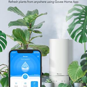 Govee 6L Smart WiFi Humidifiers for Bedroom Large Room Plants, Top Fill Cool Mist Humidifier with App Control, Auto Mode with Sensor, Essential Oil Diffusers and Night Light, Works with Alexa