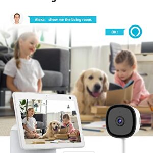 LaView 3MP Cameras for Home Security,2K Indoor Security Camera for Baby/Elder/Pet with Clear Night Vision,24/7 Live Video,Motion Detection,2 Way Audio,US Cloud/SD Card Storage,Compatible with Alexa