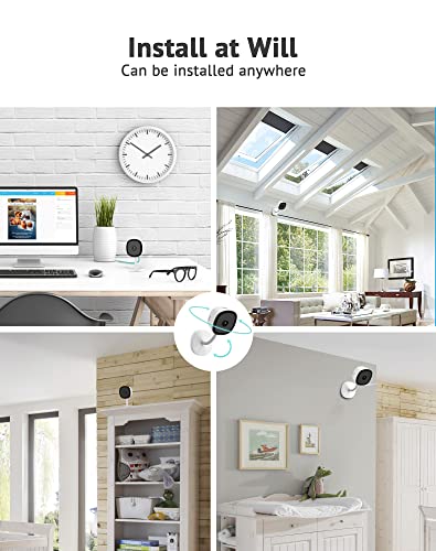 LaView 3MP Cameras for Home Security,2K Indoor Security Camera for Baby/Elder/Pet with Clear Night Vision,24/7 Live Video,Motion Detection,2 Way Audio,US Cloud/SD Card Storage,Compatible with Alexa