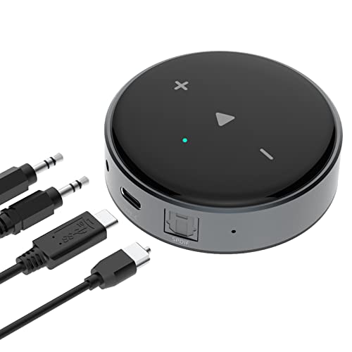 Wiim Mini Airplay 2 Music Streamer, WiFi & Bluetooth Multiroom/Multizone Audio Receiver Within Spotify/Tidal Connect & 192khz/24bit Hi-Res Audio, Works with Siri & Alexa Voice Assistant.