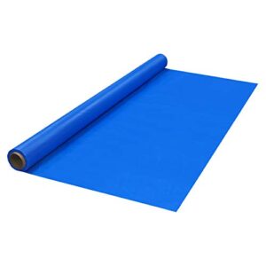 party essentials plastic banquet table roll available in 27 colors, 40″ x 100′, royal blue