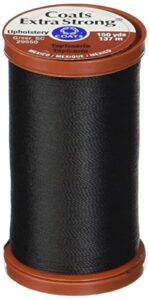 coats & clark extra strong upholstery thread, 150-yard, black (s964-0900)