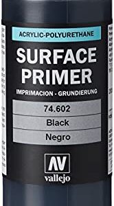 Vallejo Black Primer Acry-Poly 200ml Paint