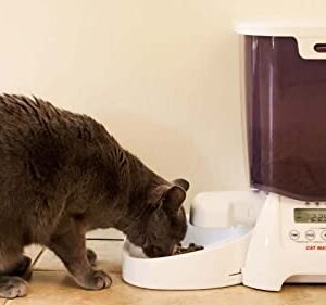 Cat Mate C3000 Automatic Dry Food 3-Meal Feeder, BPA Free for Cats & Small Dogs