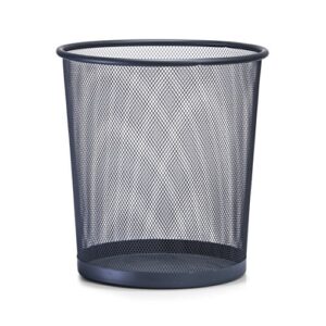 zeller 17740 26 x 28 cm waste-paper basket mesh coal