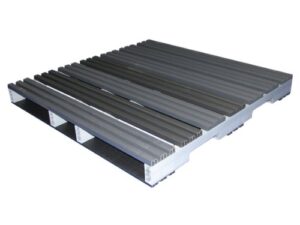 jifram extrusions recycled plastic pallet with 4-way entry – 48in. x 48in. model number 05000125