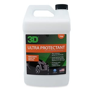 3d ultra protectant tire shine – long lasting, high shine tire spray – excellent protectant for rubber & vinyl 1 gallon