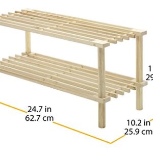 Whitmor Wood Household Shelves, Natural