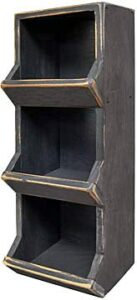 cwi bin shelf vertical primitive country rustic black