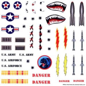 military decals compatible with pinewood derby cars