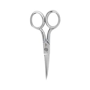 Curved Embroidery Scissors 4"-with Leather Sheath