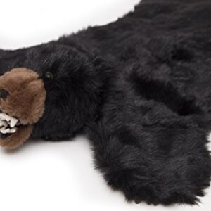 Carstens Plush Black Bear Animal Rug, Large
