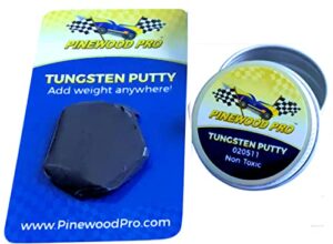 pinewood pro tungsten putty for derby car weights – easily fine tune car weight for fastest speed (1 ounce)