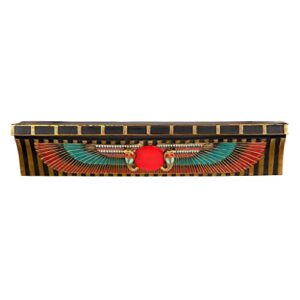 design toscano egyptian ur-uatchi ceremonial offering wall display shelf, full color