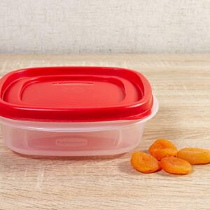 Rubbermaid Easy Find Lids Food Storage Containers, Racer Red, Set of 24 7J98