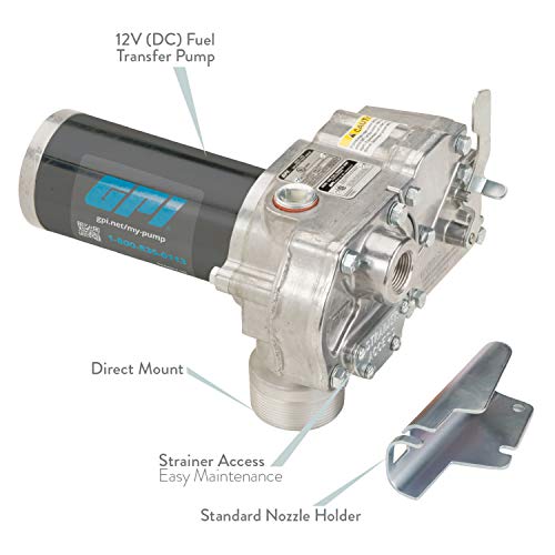 GPI M-150S Fuel Transfer Pump, Economy Pump Only, 15 GPM Fuel Pump, Direct Mount (110240-02)