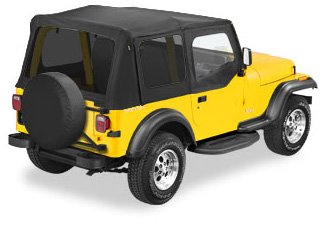 Bestop 7912301 Black Sailcloth Replace-A-Top for 1988-1995 Wrangler YJ