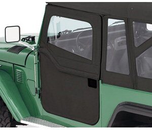 Bestop 5177415 Black Denim 2-Piece Fabric Doors for 1964-1984 Toyota Land Cruiser