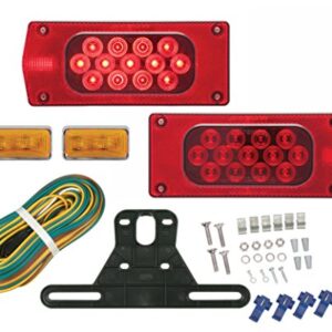 Optronics TLL36RK Red Rectangular Combination Tail Light Kit