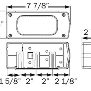 Optronics TLL36RK Red Rectangular Combination Tail Light Kit