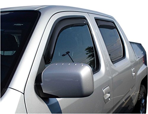 Auto Ventshade [AVS] In-Channel Ventvisor / Rain Guards | Smoke Color, 4 pc | 194832 | Fits 2006 - 2014 Honda Ridgeline