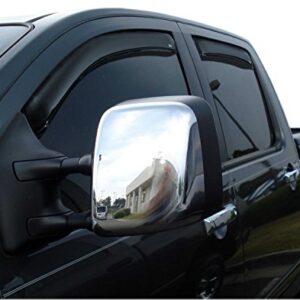 Auto Ventshade [AVS] In-Channel Ventvisor / Rain Guards | Smoke Color, 4 pc | 194858 | Fits 2004 - 2015 Nissan Titan Crew Cab