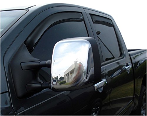 Auto Ventshade [AVS] In-Channel Ventvisor / Rain Guards | Smoke Color, 4 pc | 194858 | Fits 2004 - 2015 Nissan Titan Crew Cab