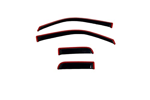 Auto Ventshade [AVS] In-Channel Ventvisor | Smoke Color, 4 Piece Set | 194738 | Fits 2004 - 2014 Ford F-150 SuperCab