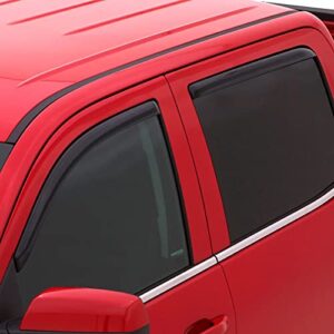 auto ventshade [avs] in-channel ventvisor / rain guards | smoke color, 4 pc | 194405 | fits 2001 – 2004 toyota hilux/tacoma double cab