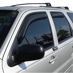 Auto Ventshade [AVS] In-Channel Ventvisor / Rain Guards | Smoke, 4 pc | 194059 | Fits 2001 - 2012 Ford Escape, (05-07 Hybrid Models) 2005 - 2011 Mercury Mariner