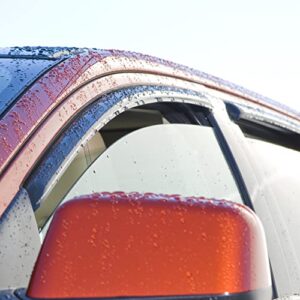 Auto Ventshade [AVS] In-Channel Ventvisor / Rain Guards | Smoke Color, 4 pc | 194733 | Fits 2002 - 2009 Chevrolet Trailblazer, 2006 - 2009 Trailblazer SS