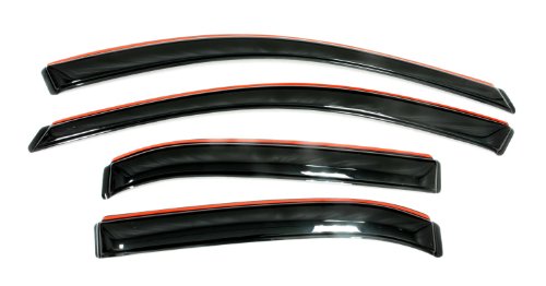 Auto Ventshade [AVS] In-Channel Ventvisor / Rain Guards | Smoke Color, 4 pc | 194344 | Fits 2004 - 2009 Dodge Durango, Chrysler Aspen