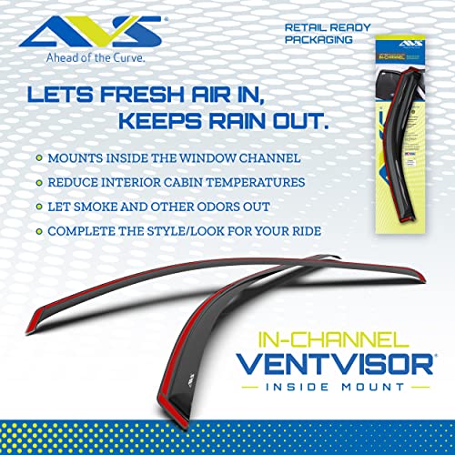 Auto Ventshade 194240 In-Channel Ventvisor - 4 Piece