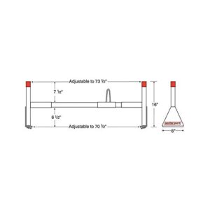 Weather Guard 2163 Steel Full-Size All-Purpose Van Rack, 3 Cross Member