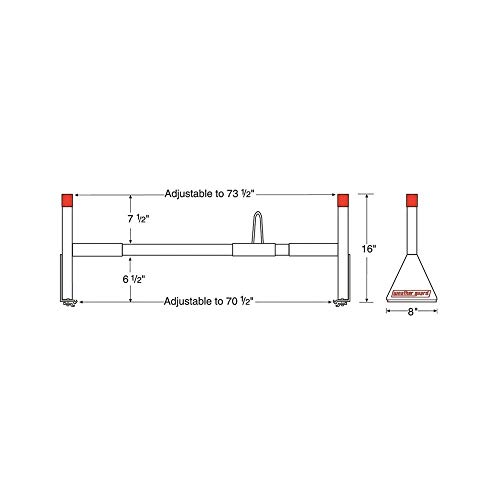 Weather Guard - 2053 205-3 All-Purpose White Powder Coated Full Size Van Ladder Rack