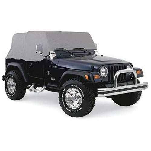 Rampage Waterproof Cab Cover With Door Flaps | Grey | 1161 | Fits 1992-2006 Jeep Wrangler