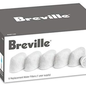 Breville BWF100 Single Cup Brewer Replacement Charcoal Filters White