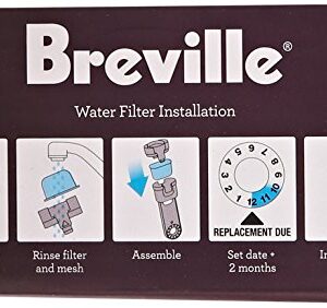 Breville BWF100 Single Cup Brewer Replacement Charcoal Filters White