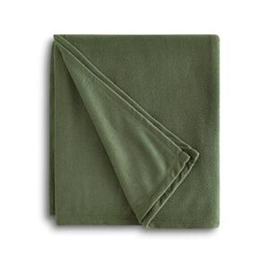 martex 1b06864 super soft fleece easy care machine washable blanket full/queen, green