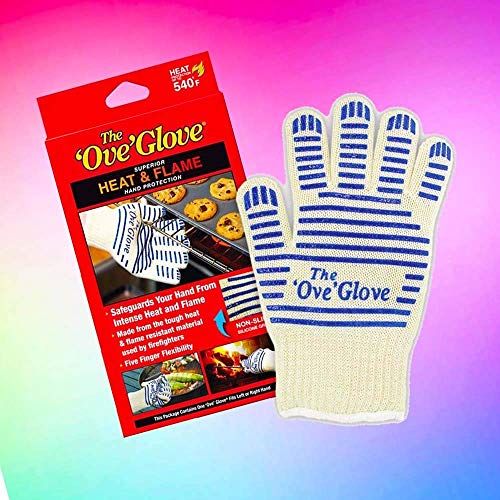 Ove Glove Hot Surface Handler Oven Mitt Glove, Perfect for Kitchen/Grilling, 540 Degree Resistance, As Seen On TV Household Gift, Heat & Flame