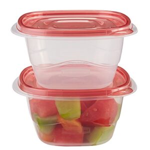 rubbermaid takealongs deep square food storage containers, 5.3 cup, 2 count