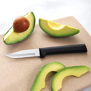 Rada Cutlery Peeling Paring Knife, W202/2, Black Handle, Pack of 2