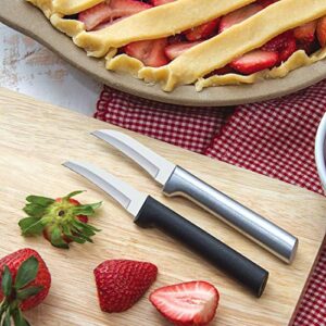 RADA Granny Paring Knife, Black Handle, Pack of 2