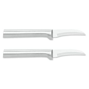 rada granny paring knife stainless steel blade with aluminum handle, pack of 2