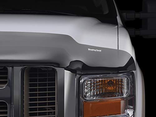 WeatherTech Custom Fit Stone & Bug Deflector for Chevrolet Silverado Crew Cab, Dark Smoke