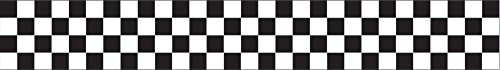 Creative Converting Black and White Check Crepe Paper Streamer, 30’