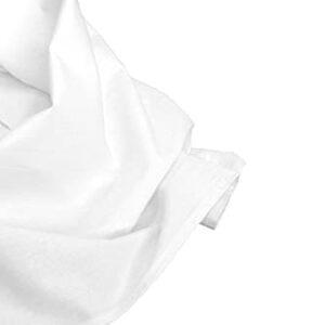 Aunt Martha's 28-Inch by 28-Inch Flour Sack Dish Towels, Premium 130 Thread Count, White, Set of 7