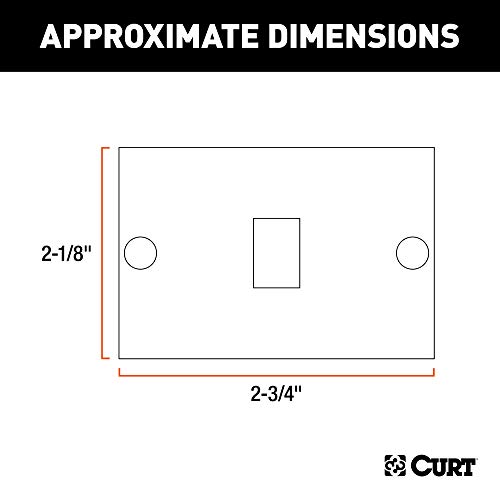 CURT 53515 Replacement Red Side Trailer Light Lens