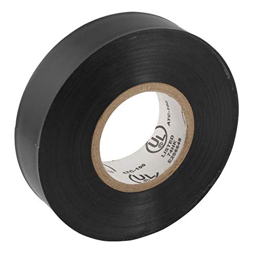 CURT 59740 Black Electrical Tape, 7 Mil, 3/4-Inch x 60-Foot Rolls, 10-Pack